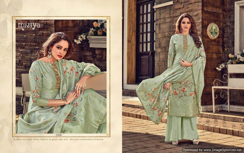 Multi Color Banarasi Jacquard Indian women's salwar kameez with dupatta ready to wear