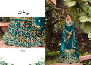 Green Georgette Indian women's salwar kameez with dupatta ready to wear
