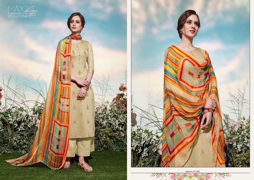 Multi Color Pure Jam Foil Print Indian women's salwar kameez with dupatta ready to wear