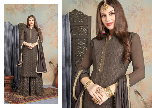Multi Color Heavy Georgette Indian women's salwar kameez with dupatta ready to wear