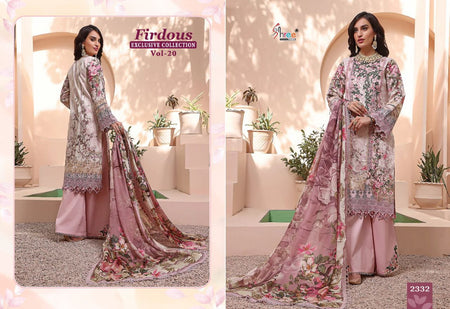 Pink  Pure Jam Cotton Indian women's salwar kameez with dupatta ready to wear