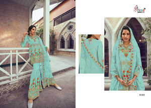 Aqua Heavy Georgette Indian women's salwar kameez with dupatta ready to wear