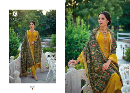 Gold Pure Musline Dolla Jacquard Indian women's salwar kameez with dupatta ready to wear