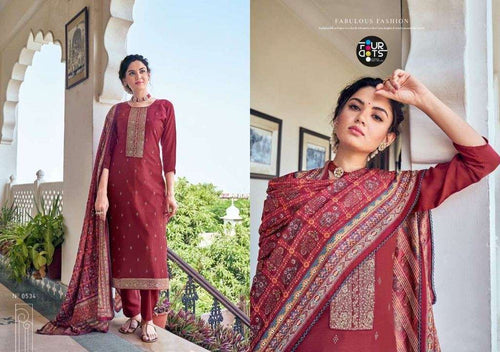 Multi Color Muslin Indian women's salwar kameez with dupatta ready to wear