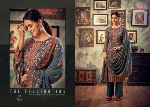 Multi Color Muslin Indian women's salwar kameez with dupatta ready to wear