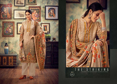 Multi Color Muslin Indian women's salwar kameez with dupatta ready to wear