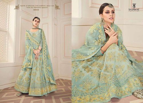 Multi Color Fox Georgette Indian women's salwar kameez with dupatta ready to wear