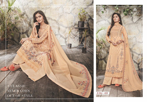Multi Color Heavy Cotton Indian women's salwar kameez with dupatta ready to wear
