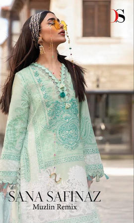 Multi Color Pure Cotton Indian women's salwar kameez with dupatta ready to wear