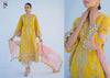 Gold Pure Cotton Indian women's salwar kameez with dupatta ready to wear