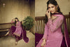 Violet Georgette Indian women's salwar kameez with dupatta ready to wear