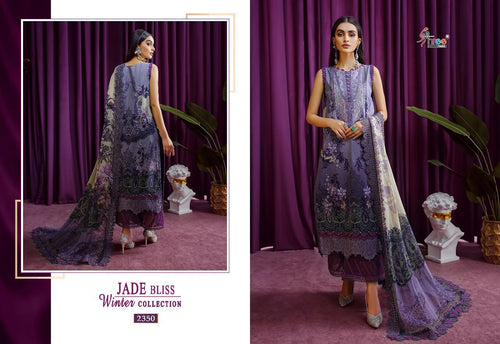 Multi Color Pashmina Indian women's salwar kameez with dupatta ready to wear