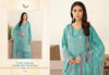 Aqua Lawn Cotton Indian women's salwar kameez with dupatta ready to wear