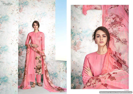 Multi Color Pure Jam Cotton Indian women's salwar kameez with dupatta ready to wear