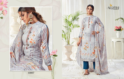 Multi Color Cotton Indian women's salwar kameez with dupatta ready to wear