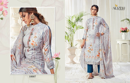 Multi Color Cotton Indian women's salwar kameez with dupatta ready to wear