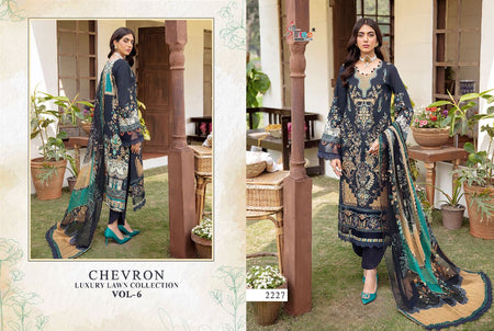 Black Pure Lawn Cotton Indian women's salwar kameez with dupatta ready to wear