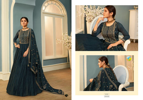 Black Georgerrte Indian women's salwar kameez with dupatta ready to wear