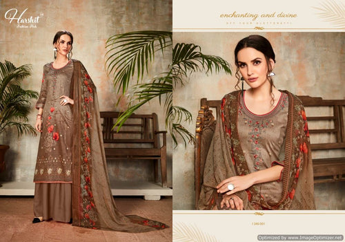 Multi Color Jam Cotton Indian women's salwar kameez with dupatta ready to wear