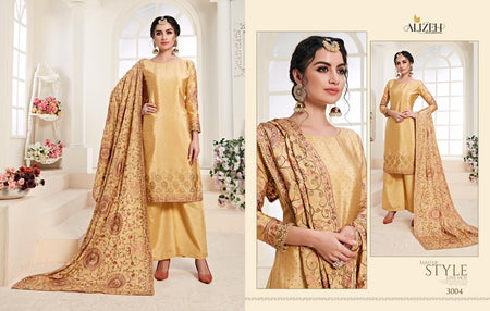 Multi Color Chinon Indian women's salwar kameez with dupatta ready to wear