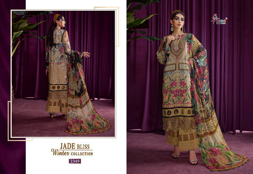 Multi Color Pashmina Indian women's salwar kameez with dupatta ready to wear