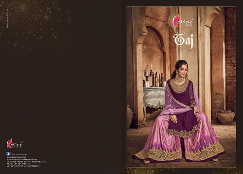 Purple Real Georgette Indian women's salwar kameez with dupatta ready to wear