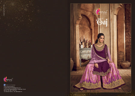 Purple Real Georgette Indian women's salwar kameez with dupatta ready to wear
