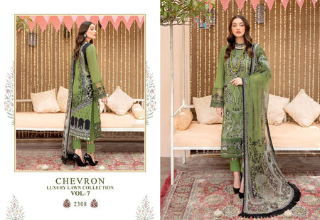 Green Pure Lawn Indian women's salwar kameez with dupatta ready to wear