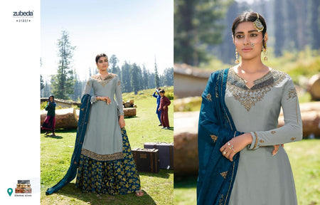 Multi Color Satin Georgette Indian women's salwar kameez with dupatta ready to wear
