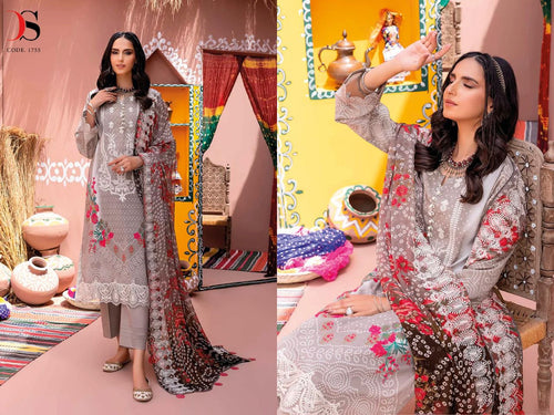 Multi Color Pure Cotton Indian women's salwar kameez with dupatta ready to wear