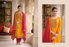 Gold Heavy Parampara Silk Indian women's salwar kameez with dupatta ready to wear