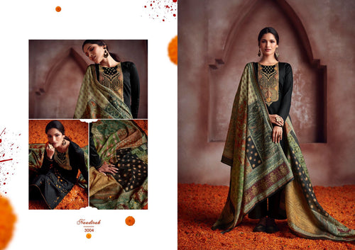 Black Pure Jam satin Indian women's salwar kameez with dupatta ready to wear