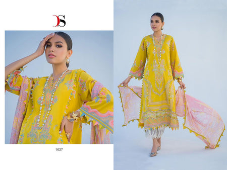 Yellow Embroidery & Embroidery Patches Indian women's salwar kameez with dupatta ready to wear