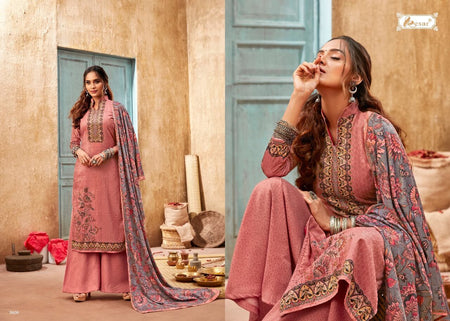Multi Color Pure Viscose Velvet Indian women's salwar kameez with dupatta ready to wear