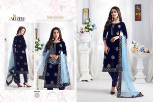 Blue Heavy Georgette Indian women's salwar kameez with dupatta ready to wear