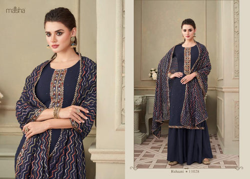 Black Georgette Indian women's salwar kameez with dupatta ready to wear