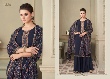 Black Georgette Indian women's salwar kameez with dupatta ready to wear