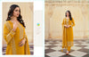 Gold Fancy Fabric Indian women's salwar kameez with dupatta ready to wear