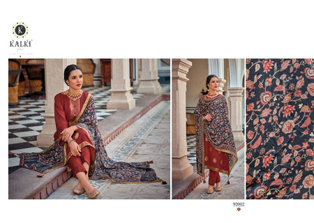 Multi Color Pure Musline Dolla Jacquard Indian women's salwar kameez with dupatta ready to wear