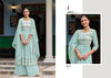 Aqua Faux Georgette Indian women's salwar kameez with dupatta ready to wear