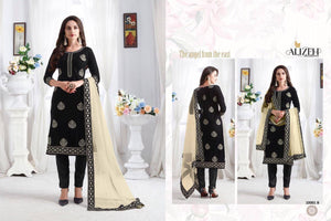 Black Heavy Georgette Indian women's salwar kameez with dupatta ready to wear