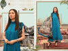 Blue Pure Cotton Indian women's salwar kameez with dupatta ready to wear