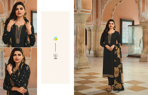 Black Embroidery work Indian women's salwar kameez with dupatta ready to wear