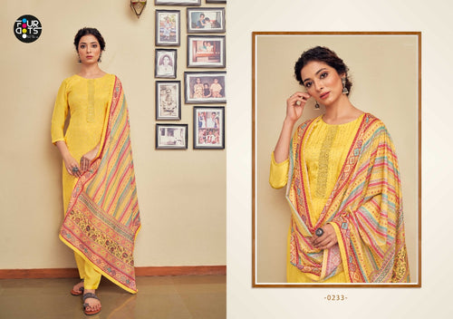 Gold Viscos Upada Silk Indian women's salwar kameez with dupatta ready to wear