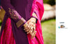 Purple Satin Georgette Indian women's salwar kameez with dupatta ready to wear