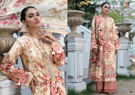 Multi Color Lawn Cotton Indian women's salwar kameez with dupatta ready to wear