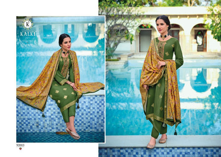 Green Pure Musline Dolla Jacquard Indian women's salwar kameez with dupatta ready to wear