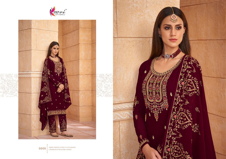 Purple Georggete Indian women's salwar kameez with dupatta ready to wear