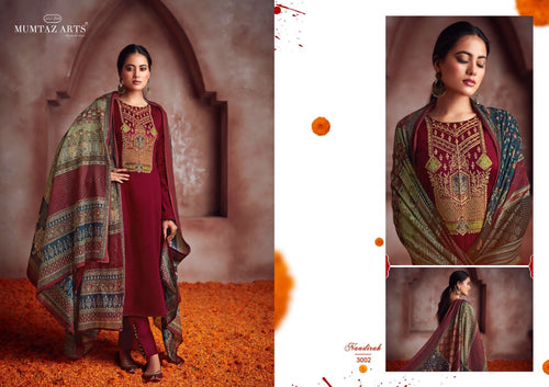 Multi Color Pure Jam satin Indian women's salwar kameez with dupatta ready to wear