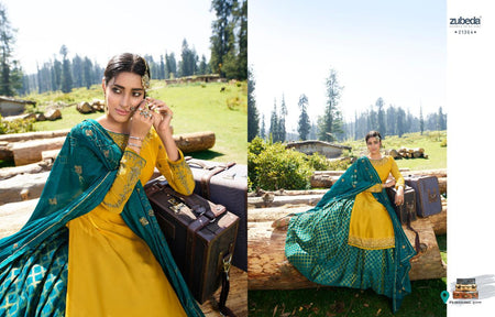 Gold Satin Georgette Indian women's salwar kameez with dupatta ready to wear